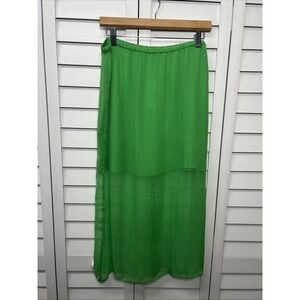 J. Crew Gwyneth Layered Crinkle Chiffon Slip Skirt Size M Mountain Valley NWT